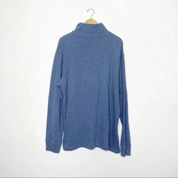 Polo Ralph Lauren Blue Quarter Zip Pullover Sweatshirt Size XL - Picture 5 of 6